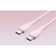 Кабель Vention USB 2.0 C Male to C Male 5A Cable 1M Pink Silicone Type (TAWPF) Код: 427035-14