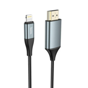 Кабель HOCO UA15 High-definition on-screen cable for iP to HDTV Metal Gray Код: 405535-14