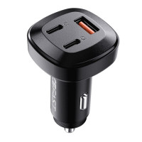 Автомобільний зарядний пристрій ACEFAST B3 66W(USB-C+USB-C+USB-A) three-port metal car charger Код: 405085-14