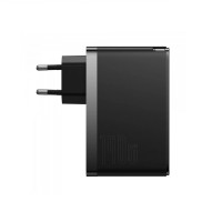 МЗП Baseus GaN5 Pro Fast Charger 2C+U 140W EU Black(With Superior Series Fast Charging Data Cable Type-C to Type-C 240W（48V/5A） 1m Black) Код: 405425-14