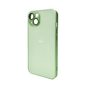 Чохол для смартфона AG Glass Matt Frame Color Logo for Apple iPhone 12 Light Green Код: 430125-14