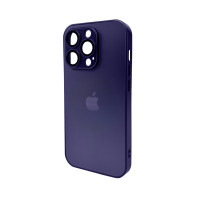 Чохол для смартфона AG Glass Matt Frame Color Logo for Apple iPhone 15 Pro Deep Purple Код: 430195-14