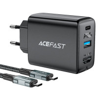 Мережевий зарядний пристрій ACEFAST A17 65W GaN multi-function HUB charger set Black Код: 405135-14
