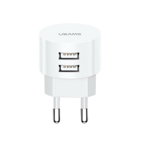 МЗП Usams Travel Charging Set Send-Tu Series (T20 Dual USB Round Charger+U35 lightning cable) White Код: 405046-14
