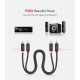 Аудіо кабель UGREEN AV104 2RCA Male to 2RCA Male Cable 2m (Black)(UGR-10518) Код: 454276-14