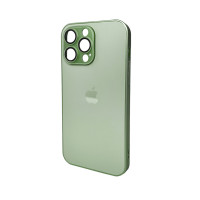 Чохол для смартфона AG Glass Matt Frame Color Logo for Apple iPhone 15 Pro Max Light Green Код: 430176-14