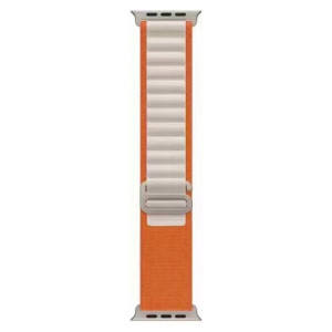 Ремінець для годинника Apple Watch Alpine Loop 42/44/45/49mm 9.Orange-White Код: 418246-14