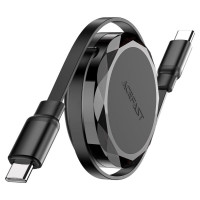 Кабель ACEFAST C13-03 USB-C to USB-C dual retraction charging data cable Black Код: 441286-14