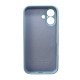 Чохол для смартфона Silicone Full Case AA Camera Protect for Apple iPhone 16 27,Mist Blue Код: 459236-14