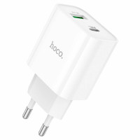 Мережевий зарядний пристрій HOCO C80A Plus Rapido PD20W+QC3.0 charger White Код: 409896-14