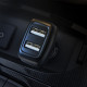 Автомобільний зарядний пристрій HOCO Z36 Leader dual port car charger set(Type-C) Black Код: 405346-14