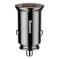 Автомобільний зарядний пристрій Baseus Circular Plastic А+А 30W Black Код: 404906-14