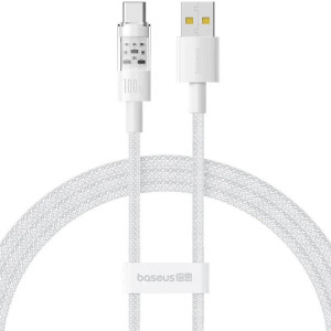 Кабель Baseus Gem Fast-Charging Data Cable USB to USB-C 100W 1m Moon White Код: 457016-14