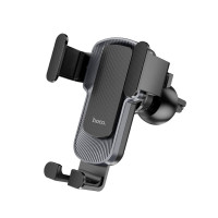 Тримач для мобільного HOCO CA103 vertical and horizontal air outlet gravity car holder Black Metal Gray Код: 420466-14