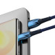 Кабель Baseus Glimmer Series Fast Charging Data Cable USB to Type-C 100W 2m Blue Код: 457026-14