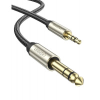 Аудіо кабель UGREEN AV127 3.5mm to 6.35mm TRS Stereo Audio Cable 2m (Gray)(UGR-10628)