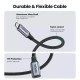 Кабель UGREEN US372 USB-C Male to USB-C Female Gen2 Alu Case Braided Extension Cable 1m (Space Gray)(UGR-30205) Код: 454266-14