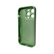 Чохол для смартфона AG Glass Matt Frame Color Logo for Apple iPhone 15 Pro Light Green Код: 430196-14