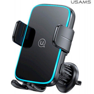 Автотримач Usams CD230 Wireless Charging Car Holder (Air Vent) black Код: 461517-14