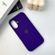 Чохол для смартфона Silicone Full Case AA Open Cam for Apple iPhone 16 22,Dark Purple Код: 439587-14