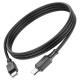 Кабель Hoco X101 Assistant 60W silicone charging data cable Type-C to Type-C Black