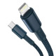 Кабель Baseus High Density Braided Fast Charging Data Cable Type-C to iP PD 20W 1m Blue Код: 457067-14