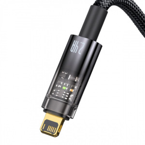 Кабель Baseus Explorer Series Auto Power-Off Fast Charging Data Cable USB to IP 2.4A 1m Черное Код: 452137-14