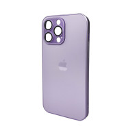 Чохол для смартфона AG Glass Matt Frame Color Logo for Apple iPhone 14 Pro Max Light Purple Код: 430157-14