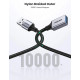 Кабель UGREEN US115 USB 3.0 Extension Cable Aluminum Case 0.5m (Черное)(UGR-10494) Код: 454277-14