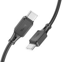 Кабель Hoco X101 Assistant 60W silicone charging data cable Type-C to Type-C Black Код: 441317-14