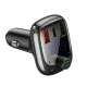 АЗП з FM-модулятором Baseus T Shaped S-13 Car Bluetooth MP3 Player (PPS Fast Charger Edition) Черное Код: 416697-14