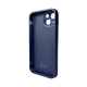 Чохол для смартфона AG Glass Matt Frame Color Logo for Apple iPhone 12 Navy Blue Код: 430107-14