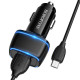 Автомобільний зарядний пристрій BOROFONE BZ14 Max dual port (Micro) Black Код: 405017-14