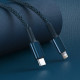 Кабель Baseus High Density Braided Fast Charging Data Cable Type-C to iP PD 20W 1m Blue Код: 457067-14