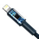 Кабель Baseus High Density Braided Fast Charging Data Cable Type-C to iP PD 20W 1m Blue Код: 457067-14