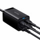 Мережевий зарядний пристрій Baseus GaN3 Pro Desktop Fast Charger 2C+2U 65W (Cable Type-C to Type-C 100W(20V/5A) 1m) Black Код: 416698-14