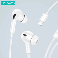 Навушники Usams US-SJ621 EP-41 MAX Lightning In-Ear Earphone 1.2m white Код: 432668-14