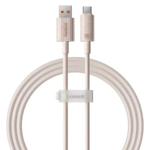 Кабель Baseus Habitat Series Fast Charging Cable USB to Type-C 100W 1m Wheat Pink Код: 456788-14