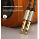 Аудіо кабель UGREEN AV128 6.5mm Male to Male Audio Cable Gray 2m(UGR-10638)