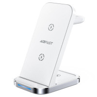 Бездротовий зарядний пристрій ACEFAST E15 desktop 3-in-1 wireless charging stand White Код: 407248-14