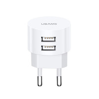 МЗП Usams Travel Charging Set Send-Tu Series (T20 Dual USB Round Charger+U35 Type-C cable) White Код: 405048-14