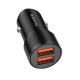 Автомобільний зарядний пристрій BOROFONE BZ19B Wisdom 36W dual port QC3.0 car charger Черное Код: 416708-14