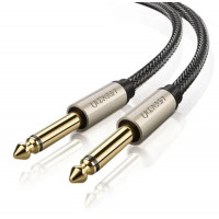 Аудіо кабель UGREEN AV128 6.5mm Male to Male Audio Cable Gray 2m(UGR-10638)