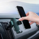 Тримач для мобiльного Baseus Metal AgeⅡ Gravity Car Mount（Air Outlet Version）Green Код: 461508-14