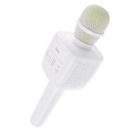 Портативна колонка HOCO BK5 Cantando karaoke microphone White