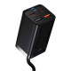 Мережевий зарядний пристрій Baseus GaN3 Pro Desktop Fast Charger 2C+2U 65W (Cable Type-C to Type-C 100W(20V/5A) 1m) Black Код: 416698-14