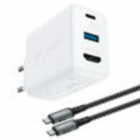 Мережевий зарядний пристрій ACEFAST A17 65W GaN multi-function HUB charger set White Код товара: 405279-14