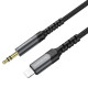 Аудiо-кабель BOROFONE BL15 iP Hi-sound digital audio conversion cable 1m Metel Grey