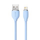 Кабель Baseus Jelly Liquid Silica Gel Fast Charging Data Cable USB to iP 2.4A 2m Blue Код: 456979-14