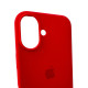 Чохол для смартфона Silicone Full Case AA Open Cam for Apple iPhone 16 11,Red Код: 446439-14